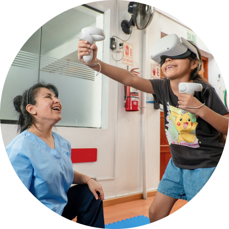 Sesión de Terapia física en ARIE